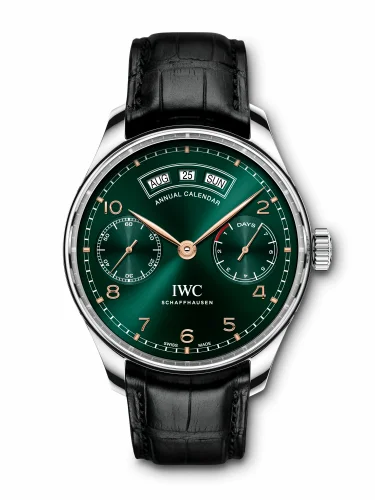 IWC Portugieser Annual Calendar Stainless Steel / Green / Middle East IW5035-10 (IW503510)